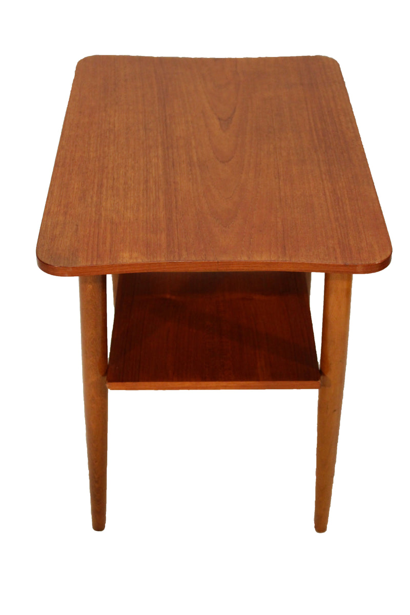 Danish Teak Two Tier Table – The Frug