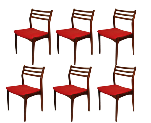 Set of Six Vestervig Eriksen Solid Rosewood Dining Chairs